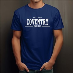 Mens 50th Birthday T Shirt City Of Birth COVENTRY any Place Year 30th 60th 40th