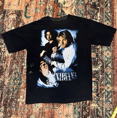 90s Euro Nirvana MTV Unplugged Live Set List T-Shirt Size L