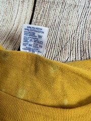 Vintage Distressed Russell Athletic Birmingham Alabama Yellow T Shirt Size XL