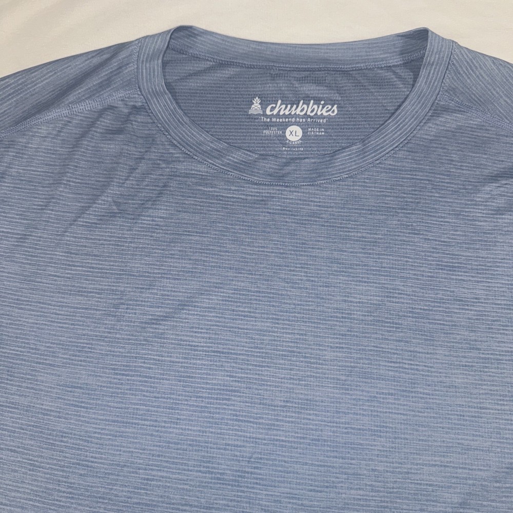 Chubbies T-shirt Mens Size Extra Large Blue Short Sleeve Lightweight Stretch