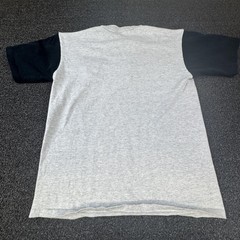 Vtg Cotton Deluxe Shirt Mens M Gray Henley Colorblock Single Stitch T-Shirt