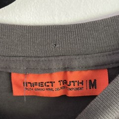 TRUTH Brand Orange Binoculars Anti Tobacco Men Medium Shirt No Smoking Vintage