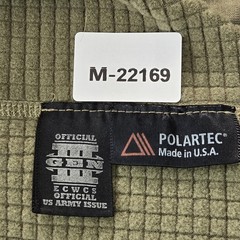 US Army Men Shirt L Olive Micro Grid Polartec Thermal Quarter Zip Gen III