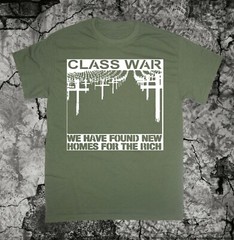Class War shirt Political Punk Nausea Anarchy Human Liberation Rights Crass Doom