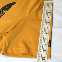 BALI INDONESIA T SHIRT MENS XXL 46×30 YELLOW COTTON SHORT SLEEVE TROPICAL KRISNA