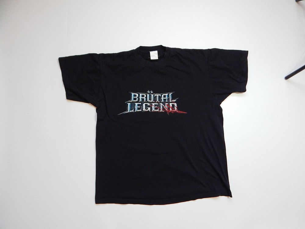 vintage 00s brutal legend action adventure strategy game tee size large