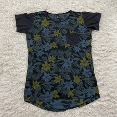 LOST Shirt Men M Slim Floral Black Skate Surf Island Hawaiian Y2k Pocket Tee M