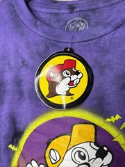Buc-ee’s Halloween Shirt Mens Sz S Tie Dye Acid Wash Glow In The Dark Tee 2024