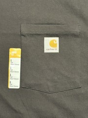 Carhartt Men’s K87 Workwear Pocket Short Sleeve T-Shirt – Black Large – NWT