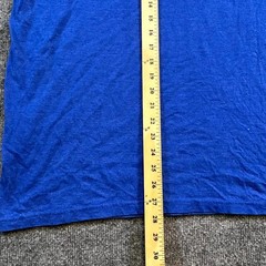 Quiksilver T-Shirt Men’s L Blue Cotton Spell-Out Logo Graphic Tee Surf Beach