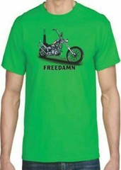 Adult DryBlend® T-Shirt – ( FREEDAMN – AMERICAN PRIDE / BIKER / CHOPPER)