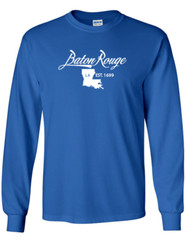 Baton Rouge Louisiana State T-Shirt Long Sleeve Graphic Tee Unisex Apparel