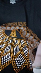 New Men Luxury Rhinestones Fashion Diamonds Black White T-Shirt High Quality