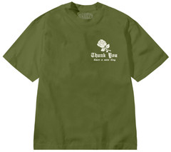 Chinatown Market Thank You Needlepoint T-Shirt Sea Kelp Brand New Withtags