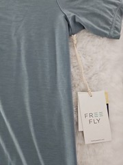 Men’s Free Fly Elevate Lightweight Stormy Sea Tee Size Small
