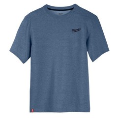 Milwaukee Men’s Medium Blue Cotton/Polyester Short-Sleeve Hybrid Work T-Shirt