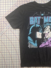 DC Comics Batman Shirt Mens The Joker Adult Short Sleeve Graphic Tee (M)