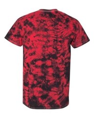 Dyenomite – Black/Red Crystal Tie-Dyed T-Shirt – L (large) 200CR NEW