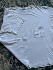 Vintage 90s Gap Pocket T-Shirt White Faded Distressed XL Single Stitch USA