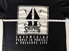 Sheepdog Response T-Shirt Mens Small Black Empowering People Protect Preserve