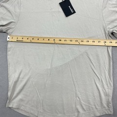Buck Mason T Shirt Mens Small Bone Curved Hem Tee Pima Cotton S/S
