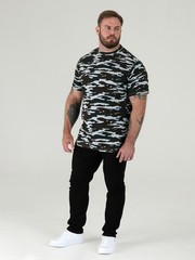 D555 Gaston Men’s Camouflage Print Everyday Short Sleeve T-shirt with Crew Neck