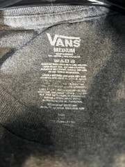 VANS Classic Logo Grey Tee T-Shirt SZ Medium