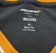HOLLISTER McLaren Formula 1 Team #4 Norris Jersey Black Orange Size M Boxy Fit