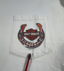 2007 Harley-Davidson New Orleans Louisiana Long Sleeve Pocket with Flame Sleeve