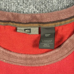 REI Co-op T Shirt Mens XXL Ringer Red Organic Cotton Short Sleeve Casual Y2K