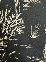 Art Unlimited Vintage Single Stitch Deer All Over Print T-Shirt Size L 1995