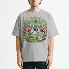 All Plants Are Edible Mushrooms T-Shirt Skull Poisonous Plants Graphic Tee