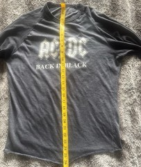 2004 AC/DC 1980 Back in Black North America Tour T-Shirt Tee Double-Sided Med