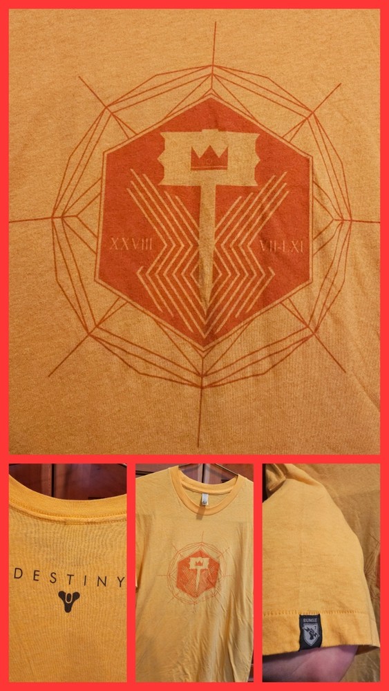 Destiny Sunbreaker Bungie Development Team Crew Shirt XL Video Game Promo