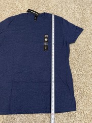 Hanes Mens Essentials ,3 Crewneck Navy Blue Short Sleeves T-shirts Size XL