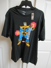 OLD NAVY Men’s Black Marvel Villain T-Shirt- Thanos, SZ MEDIUM NWT
