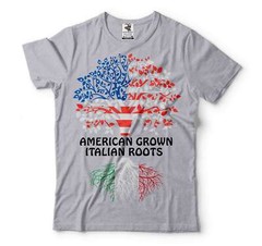 American Grown Italian Roots Shirt Italian American Gifts Italy Flag Shirt