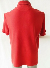 Tommy Bahama Men’s Red Regular T-Shirt 70% Silk with Collar Size L