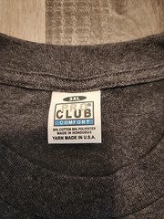 Pro Club Mens 3XL Heavyweight T Shirt Charcoal Gray Short Sleeve Tee