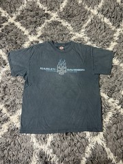 Harley Davidson Shirt XL Chandler Arizona Flame Skull RK Stratman Hanes Beefy T