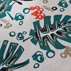 VINTAGE Y2K Akademiks All Over Graphic Print AOP Tropical Palm Top Shirt Large