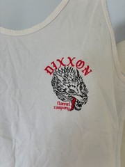 Dixxon Company Tank Top Mens Large White Graphic Tee Wolves Gorp Core Hiking