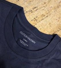 New! Lot of 2 Outerknown Mens XS Tee Shirt 100% Organic Cotton Blue Peru