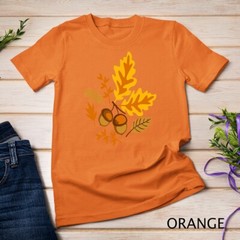 Autumn Leaves and Acorns Fall for Women Thanksgiving Cute Unisex T-shirt