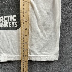 Arctic Monkeys Shirt Adult XS White V-Neck Vintage Y2K Band Tee American Apparel