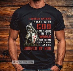 Christian Warrior T Shirt Armor of God Knight Templar Cross Faith Crusader Gift