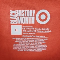 Epic Black History Month “Show Up” Short Sleeve Tee, Red, Sz XL, NWT