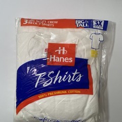 Vintage 1997 Hanes Big Men’s Crewneck T-Shirts Pre-Shrunk Cotton Big & Tall 3X