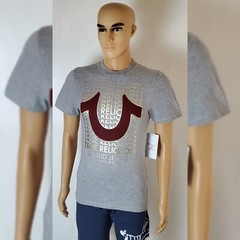 TRUE RELIGION LOUNGEWEAR GRAPHIC TSHIRT MEN’S LARGE SHOEHORSE LOGO PRINT SIZE S