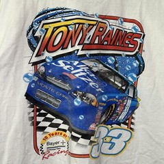 NASCAR Tony Raines Front BACK Racing T Shirt #33 Size 2XL Read! E2200